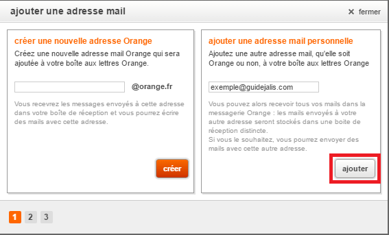 Ajout d’une adresse mail dans la messagerie Orange