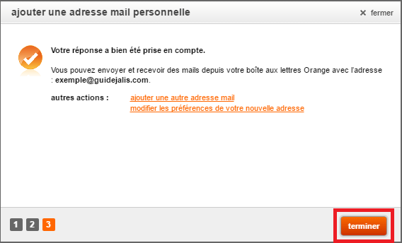 Paramétrage d’une adresse mail dans la messagerie Orange